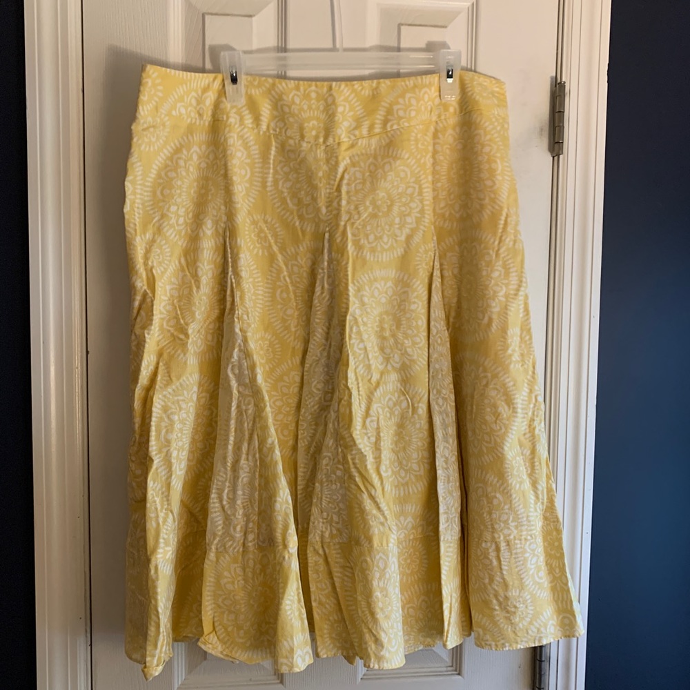Loft yellow skirt